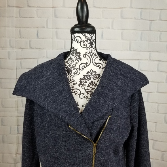 NOT FOR SALE Mystree zip front lined soft jacket pockets fits like XL - Picture 2 of 11